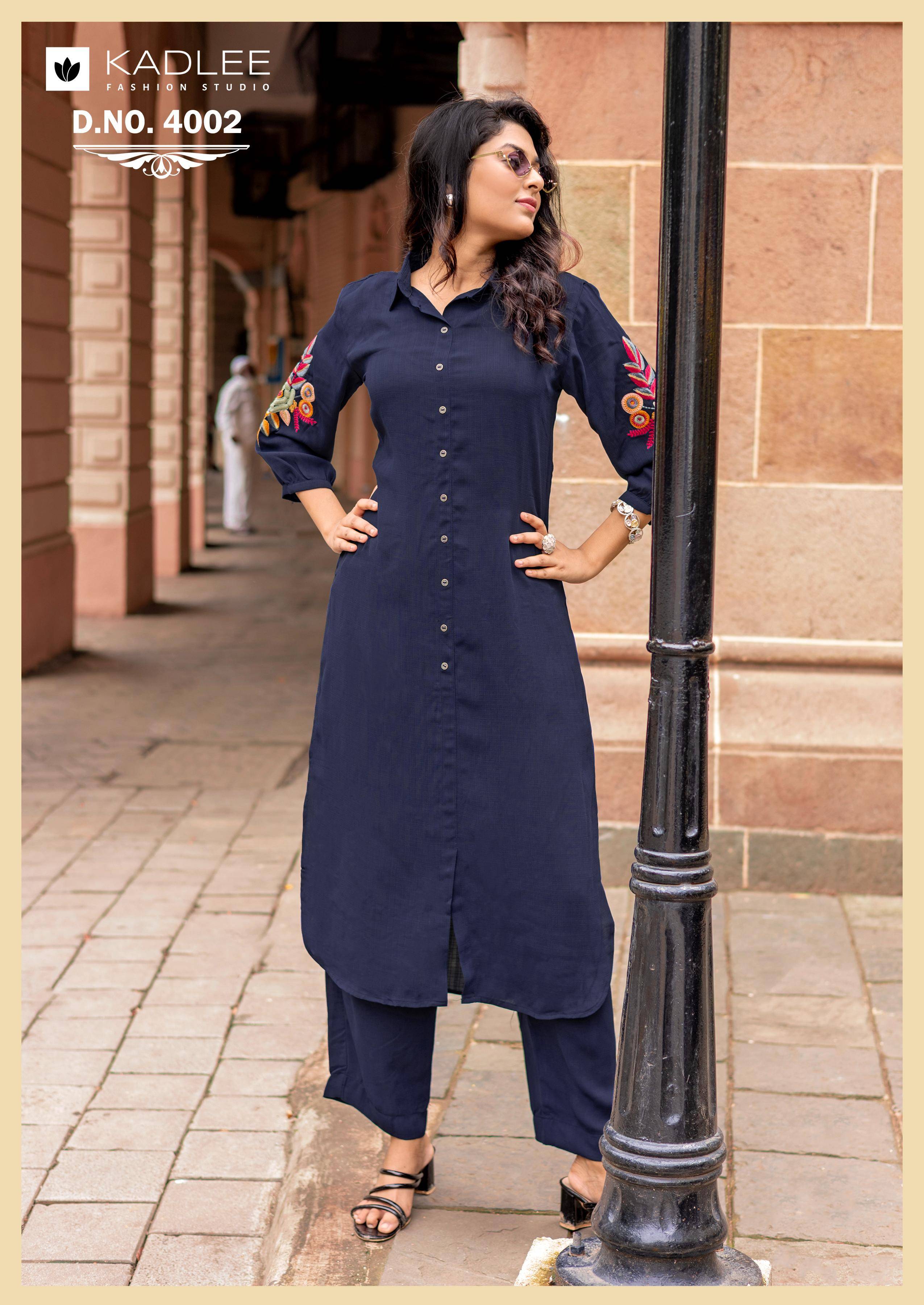  Blue Bell By KADLEE 4001 To 4006 Series Beautiful Festive Suits Colorful Stylish Fancy Ethnic Wear Co-ord sets At Wholesale Price